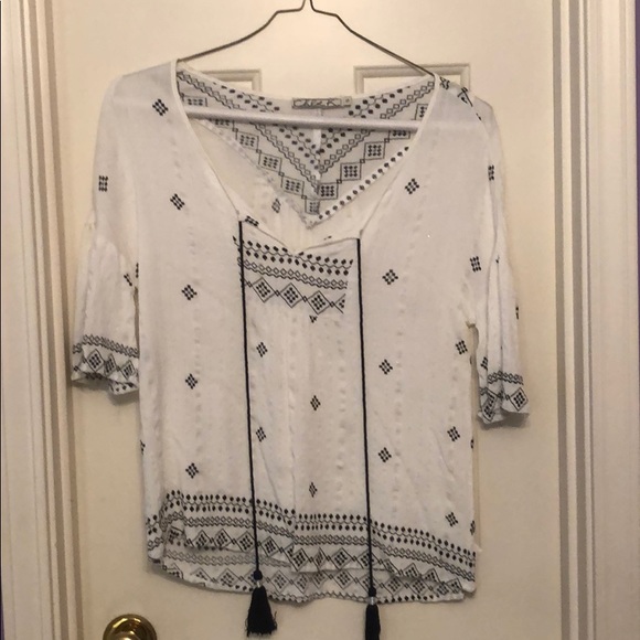 Chloe K Tops - White and black top Chloe K Tops - White and black top